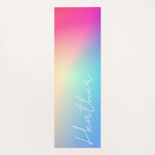 Rainbow Ombre Gradient Yogamat (Achterkant)