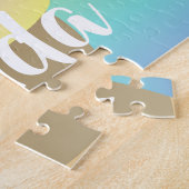 Rainbow Ombre Ice Cream Girl Name Legpuzzel (Zijkant)