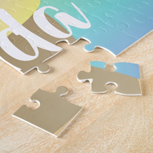 Rainbow Ombre Ice Cream Girl Name Legpuzzel (Zijkant)