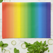 Rainbow Ombre LGBTQ Pride Colorful Theedoek (Gevouwen)