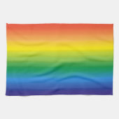 Rainbow Ombre LGBTQ Pride Colorful Theedoek (Horizontaal)