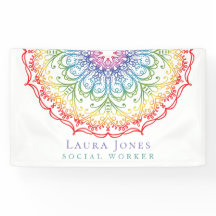 Rainbow Ombre Mandala Dames Pride Conventie