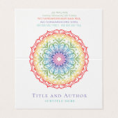 Rainbow Ombre Mandala Dames Pride Hair Stylist Visitekaartje (Buitenkant ongevouwen)