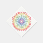 Rainbow Ombre Mandala  Servet (Hoek)