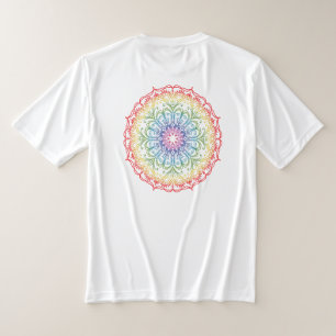 Rainbow Ombre Mandala T-shirt
