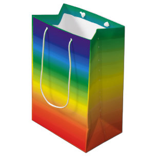 Rainbow Ombre Modern Bold Pride Medium Cadeauzakje