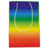 Rainbow Ombre Modern Bold Pride Medium Cadeauzakje (Voorkant)