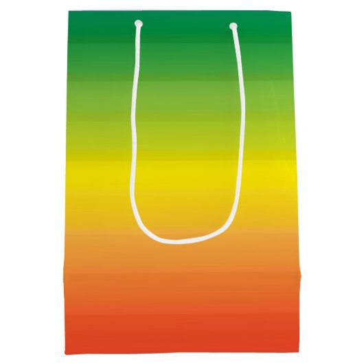Rainbow Ombre Modern Bold Pride Medium Cadeauzakje (Achterkant)