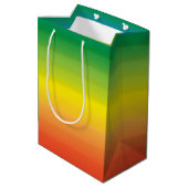 Rainbow Ombre Modern Bold Pride Medium Cadeauzakje (Achterkant Gekanteld)