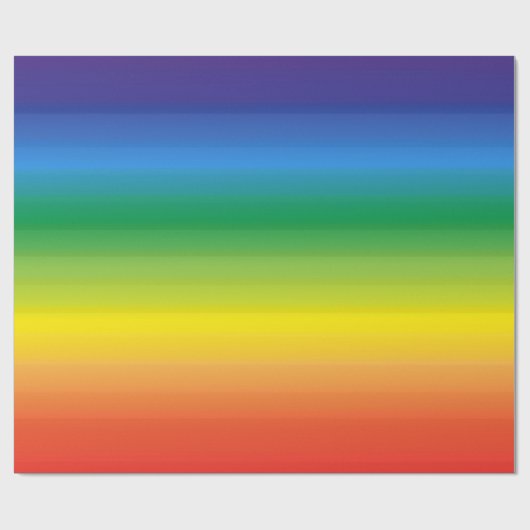 Rainbow Ombre Modern Bright Bold Pride Cadeaupapier (Vlak)