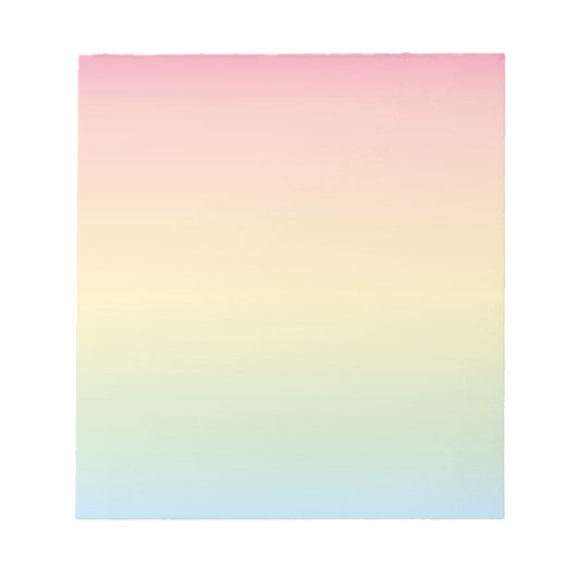 Rainbow Ombré-Notitieblok Notitieblok (Voorkant)