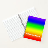 Rainbow Ombre Notitieboek (Binnen)