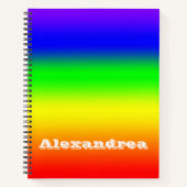 Rainbow Ombre Notitieboek (Voorkant)