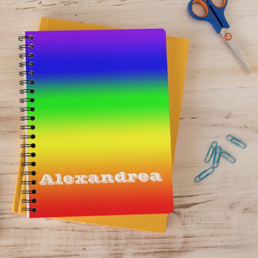 Rainbow Ombre Notitieboek