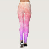 Rainbow Ombre Paint Stroke Leggings (Achterkant)