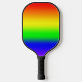 Rainbow Ombre Pickleball Paddle (Voorkant)