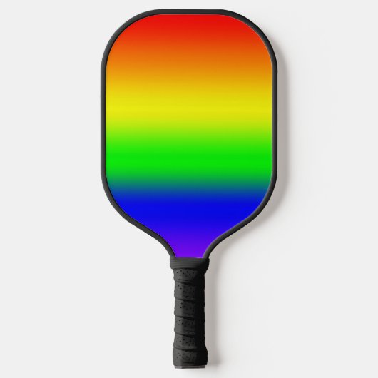Rainbow Ombre Pickleball Paddle (Voorkant)