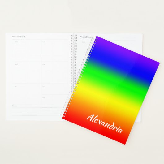 Rainbow Ombre Planner (Display)