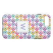 Rainbow Ombre Polka Dot Quilt Pattern Case-Mate iPhone Case (Achterkant (Horizontaal))