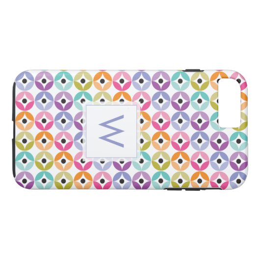 Rainbow Ombre Polka Dot Quilt Pattern Case-Mate iPhone Case (Achterkant (Horizontaal))