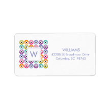 Rainbow Ombre Polka Dot Quilt Pattern