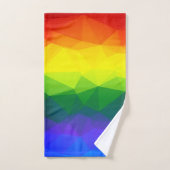Rainbow Ombre Polygon Bad Handdoek (Handdoek)