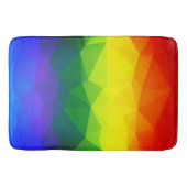 Rainbow Ombre Polygon Badmat (Voorkant)