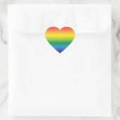Rainbow Ombre Pride Hart Sticker (Tas)