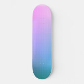 Rainbow Ombre Square Pixel Persoonlijk Skateboard (Voorkant)