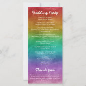 Rainbow Ombre String Lights Details Gay Wedding (Achterkant)
