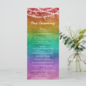 Rainbow Ombre String Lights Details Gay Wedding (Staand voorkant)