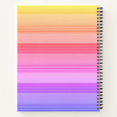 Rainbow Ombre stripe Pattern-laptop Notitieboek (Achterkant)