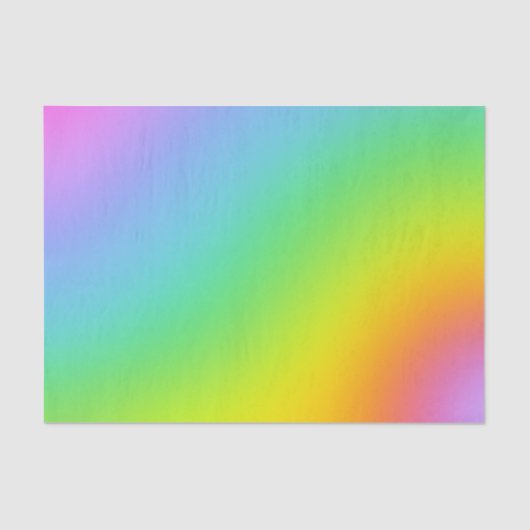 Rainbow Ombre Tissue Wrapping Paper Tissuepapier (Voorkant)