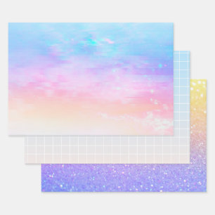 Rainbow Ombre Trio Inpakpapier Vel