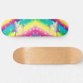 Rainbow Ombre Unicorn Skateboard (Horizontaal)