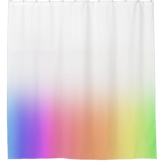 Rainbow Ombre-verloop op elke kleur Douchegordijn (Voorkant)