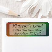 Rainbow Ombre | Vlag Abstract met een oude kleurri Etiket (Insitu)