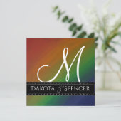 Rainbow Ombre | Vlag Abstract met een oude kleurri Kaart (Staand voorkant)