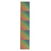 Rainbow Ombre | Vlag Abstract met een oude kleurri Medium Tafelloper (Voorkant)