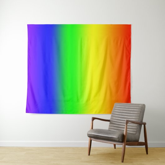 Rainbow Ombre Wandkleed (In Situ (horizontaal))