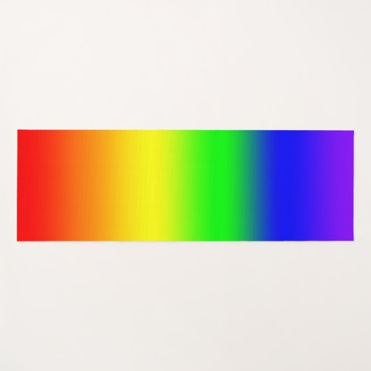 Rainbow Ombre Yogamat (Voorkant (horizontaal))