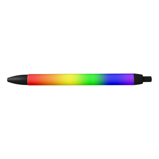 Rainbow Ombre Zwarte Inkt Pen (Voorkant)