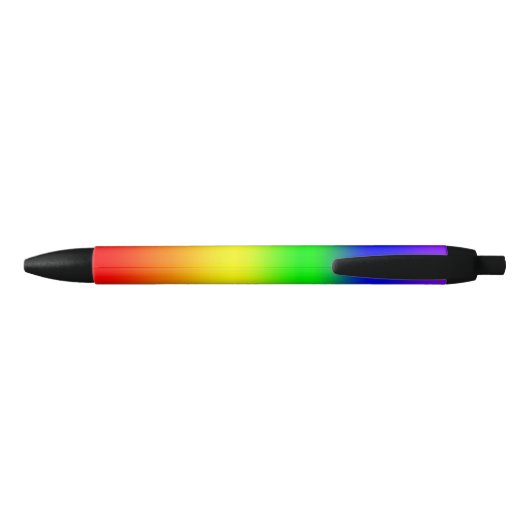 Rainbow Ombre Zwarte Inkt Pen (Achterkant)