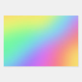 Rainbow Ombres Birthday Party Inpakpapier Vel (Voorkant 3)