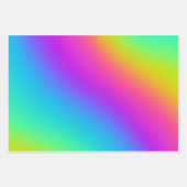 Rainbow Ombres Birthday Party Inpakpapier Vel (Voorkant 2)