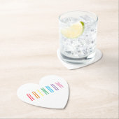 RAINBOW-Onderzetters voor hartpapier Kartonnen Onderzetters (Insitu)