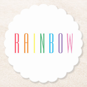 RAINBOW - Onderzetters voor rond papier