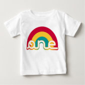 Rainbow One Birthday T-shirt (Voorkant)