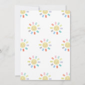 Rainbow One Kind - Uitnodiging op verjaardag (Achterkant)