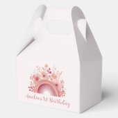 Rainbow Onederful 1st Birthday Party Favour Box Bedankdoosjes (Voorkant)